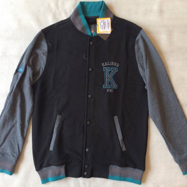 Kalibre Jaket Varsity 03 Jacket Hitam Abu Tosca 970146014