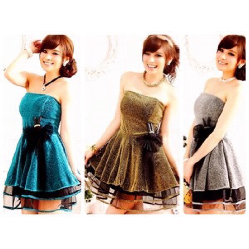 Party dress gemerlap - Silver, Gold, Blue