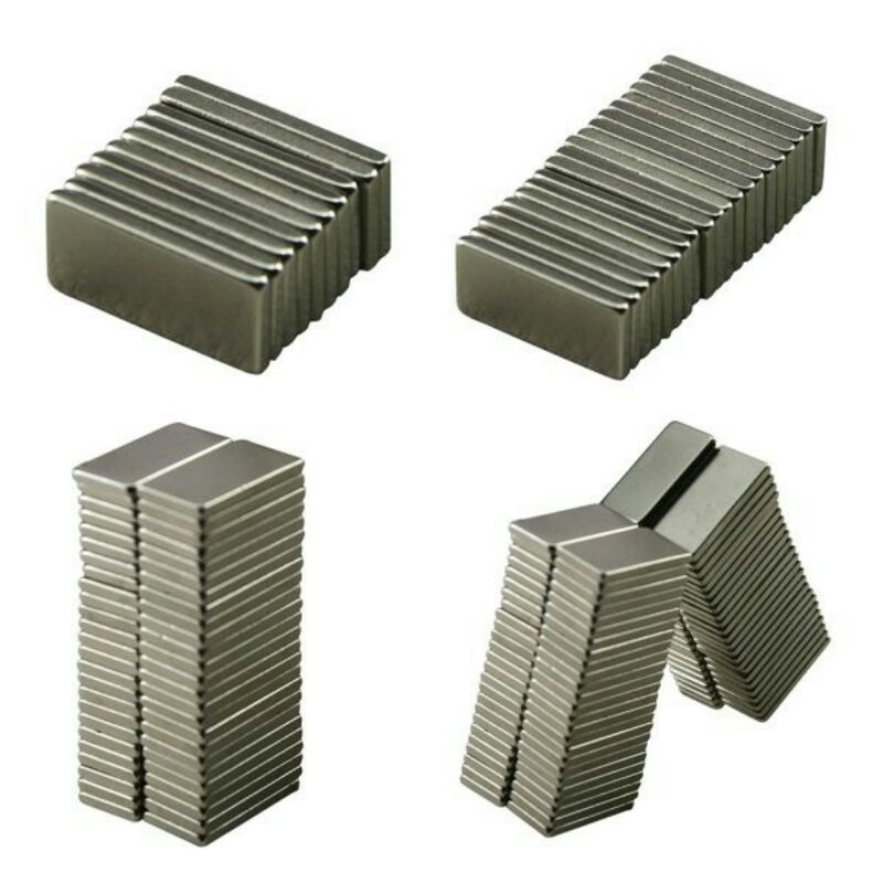 Strong Neodymium Magnet NdFeB N35 10 Pcs - MAG1 - Silver