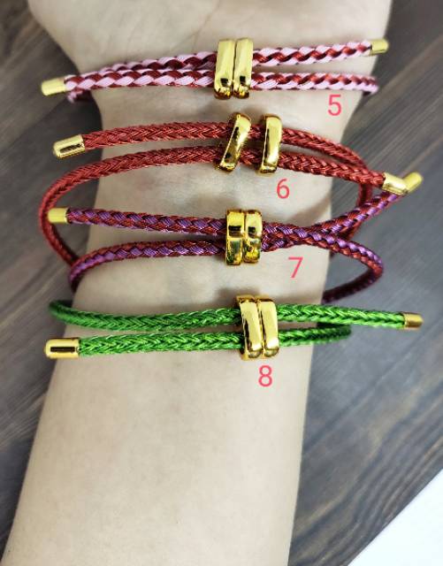 FIFI FASHION Gelang tangan wanita  Korea Mode Kreatif  Tali kawat Gold Disesuaikan (1-17) 12#