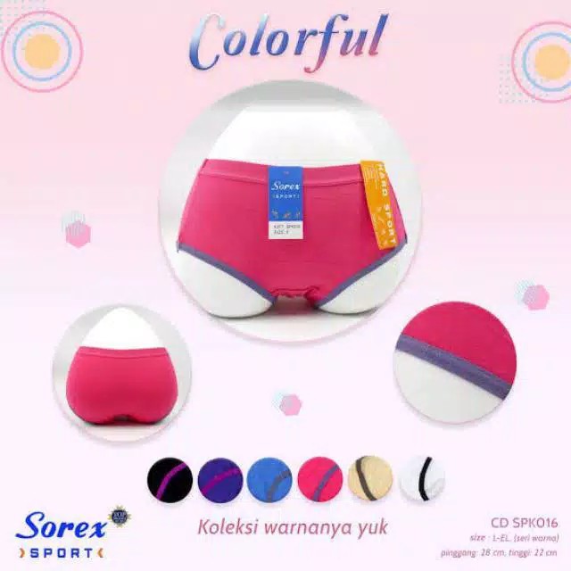 original Celana Dalam Olahraga Wanita Sport Panty Sorex SPK 016 garansi termurah