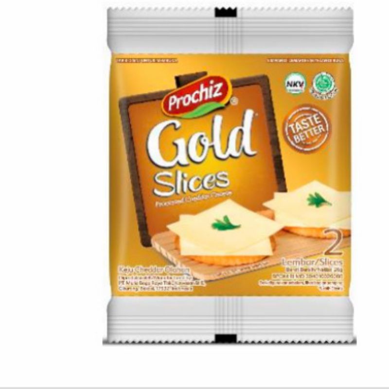 

Keju Prochiz Gold 2 Slice @26g 1 Renceng 8 Sachet