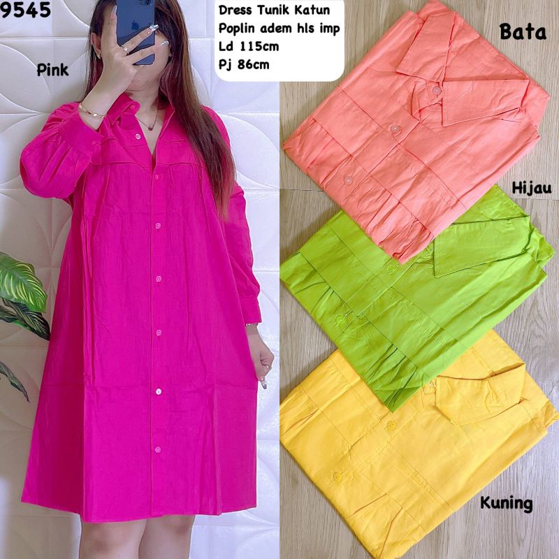 Tunik Midi Dress Katun 9545
