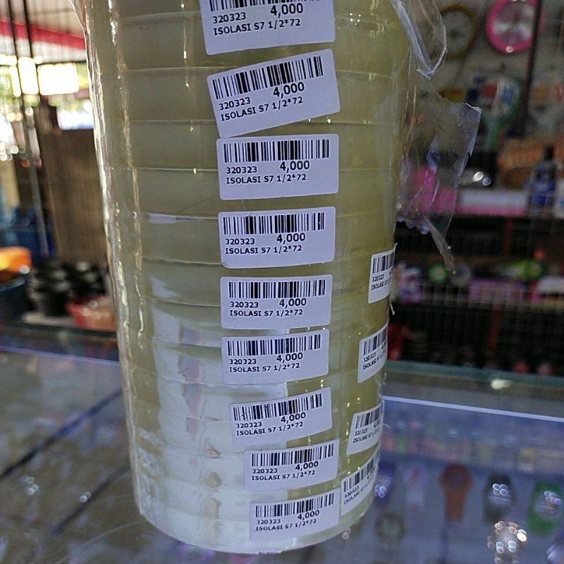 

isolasi bening 1/2 inchi/lakban 1/2"/selotip bening 1/2 inchi