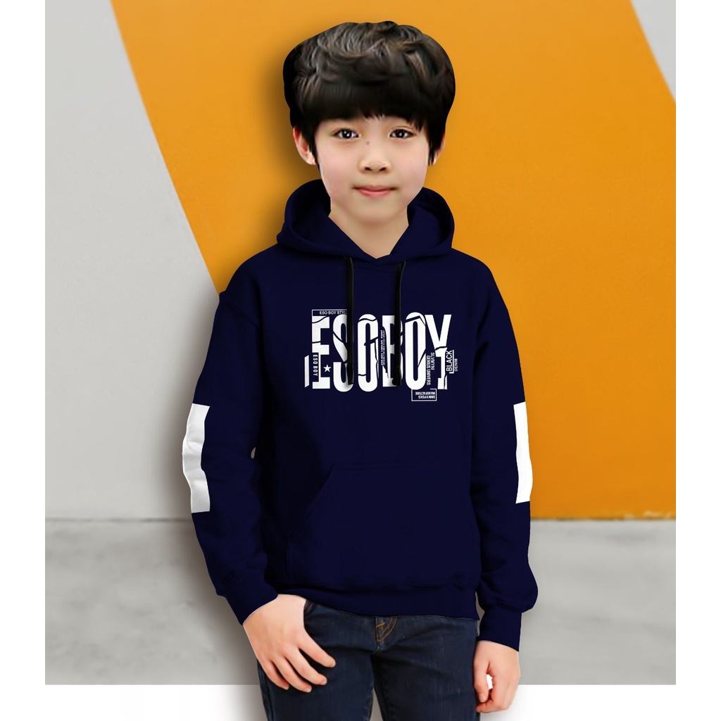 Jaket Anak Laki Laki/Jaket Anak Terbaru/Hoodie Anak Esoboy  Gaming Bahan Fleece Tebal 4-11 TAHUN