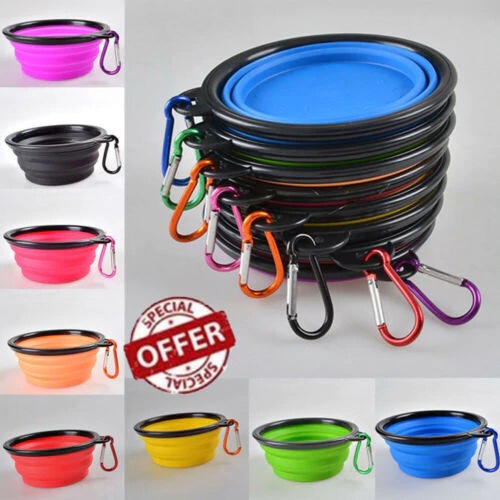 Mangkok Makanan Anjing Kucing Lipat Bowl Foldable Collapsible - Faroot