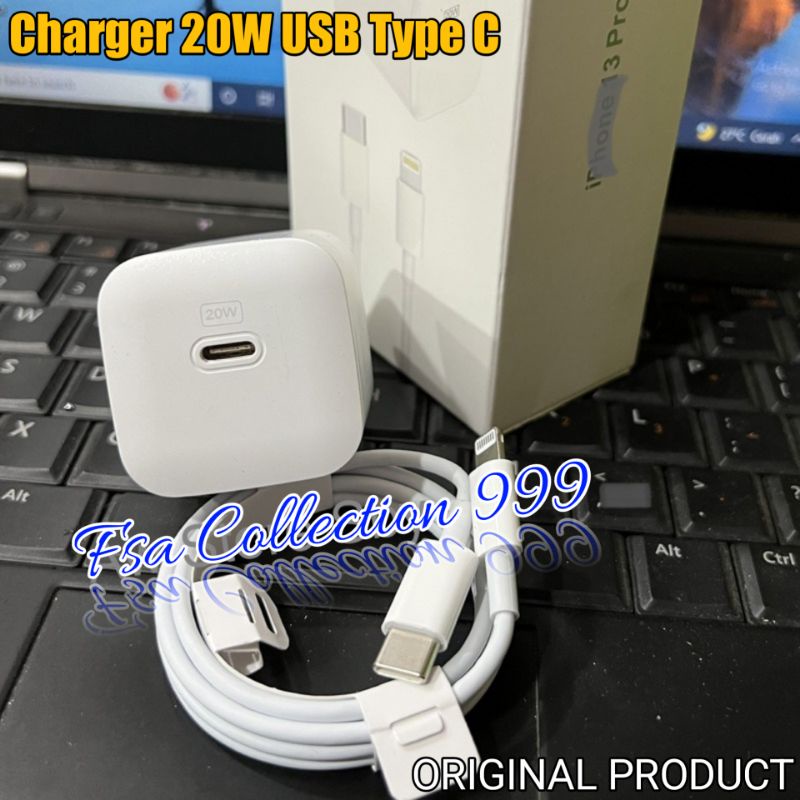 Charger Usb type-C 20W fAst Charger Kabel Ligh-tning 11/11 PRO /12 /13 /X /XS /XR..by fsa