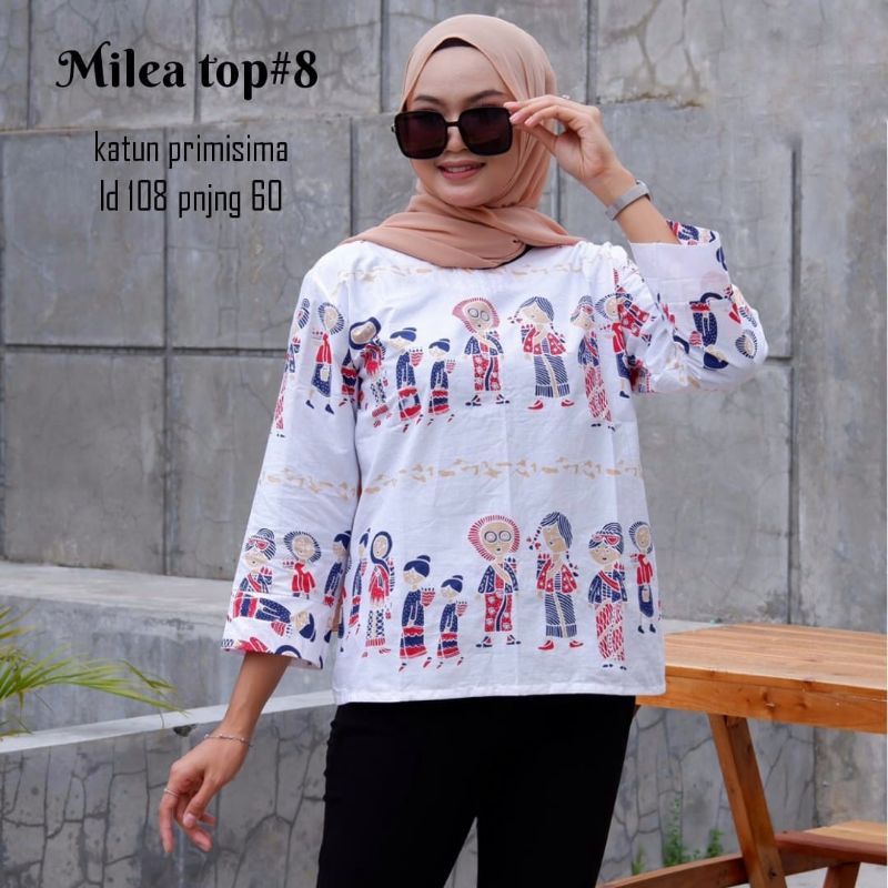 Blouse Batik Keluarga Simbok | Milea Top