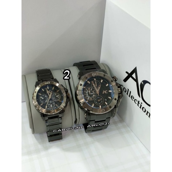 JAM TANGAN COUPLE ALEXANDRE CHRISTIE COLLECTION AC9205MC
