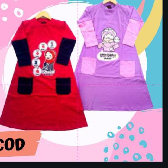 MAI-818 BISA COD GAMIS ANAK KARAKTER CEWEK FASHION PEREMPUAN BAJU ANAK PEREMPUAN KEKINIAN 2020 MURAH