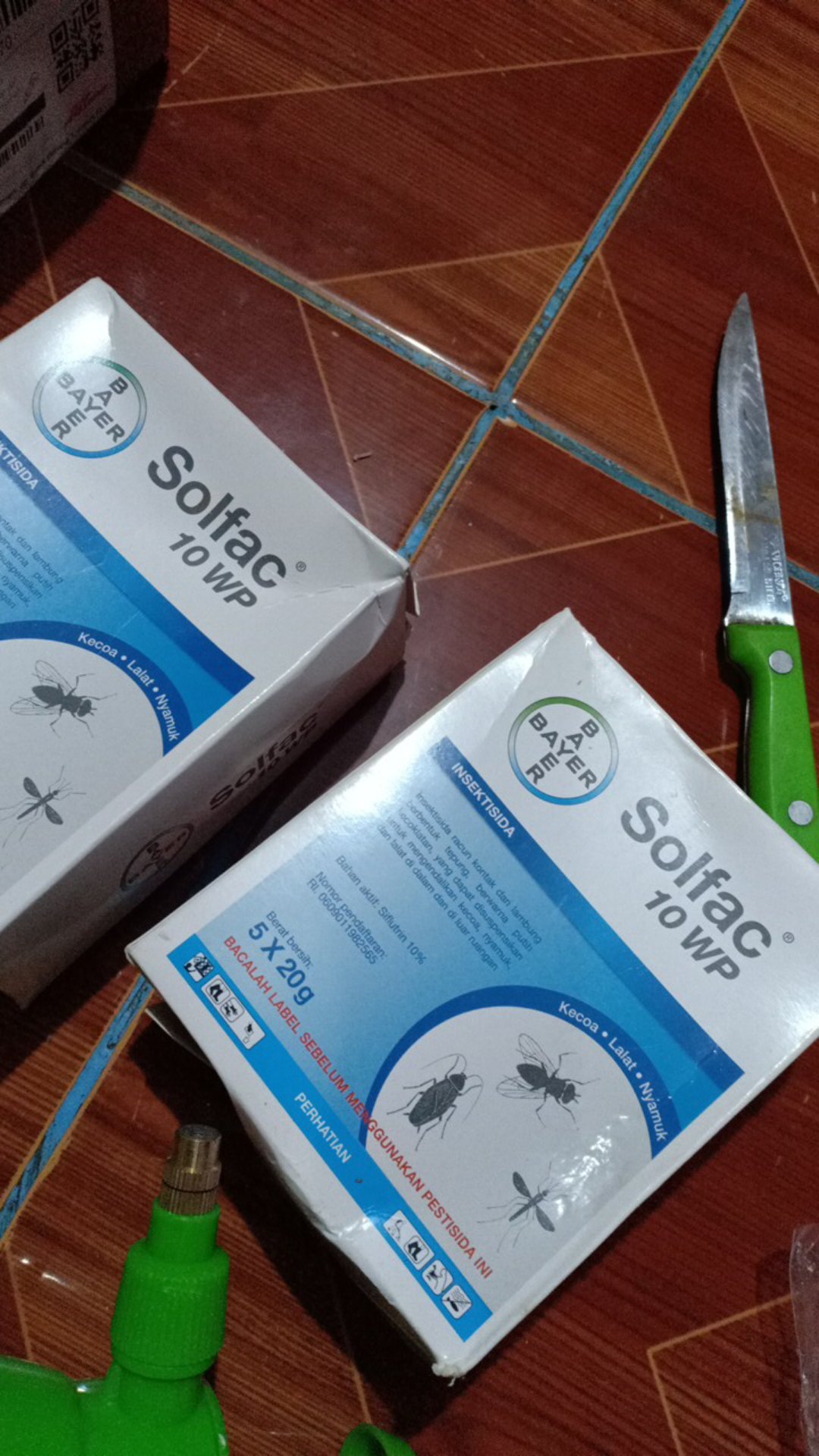 Solfac 10 Wp - Insektisida Pembasmi Nyamuk, Kecoa, Lalat, Semut - 20gr