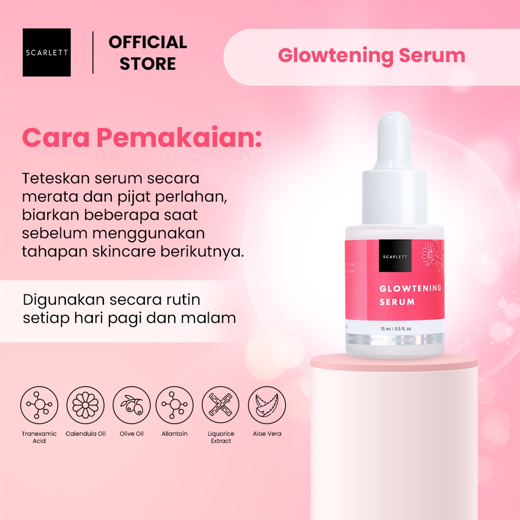 ❤️ Cloudy ❤️ SCARLETT WHITENING Glowtening Serum 15ml