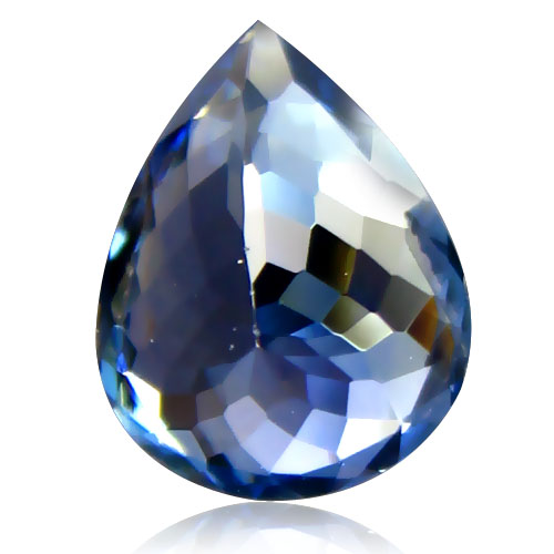 HKD Certified Pear 9x7mm 1.77ct Natural Bluish Violet Tanzanite Tanzania TZ153