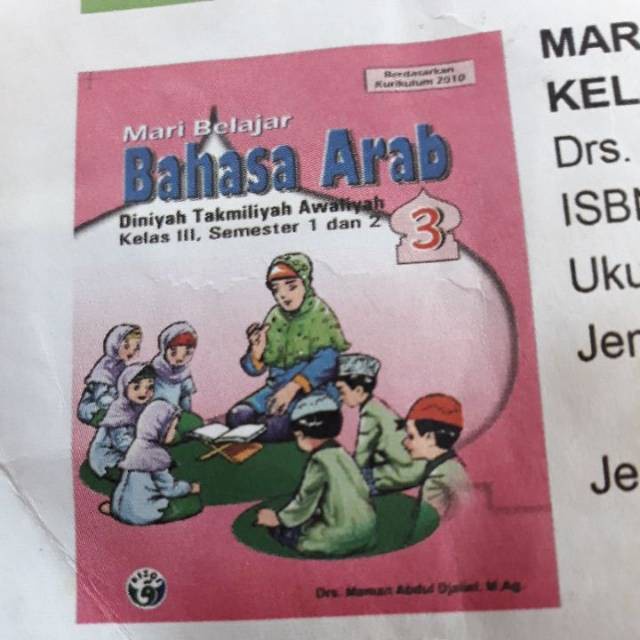 Jual Buku BAHASA ARAB DTA KELAS 3 SEMESTER 1&2 | Shopee Indonesia