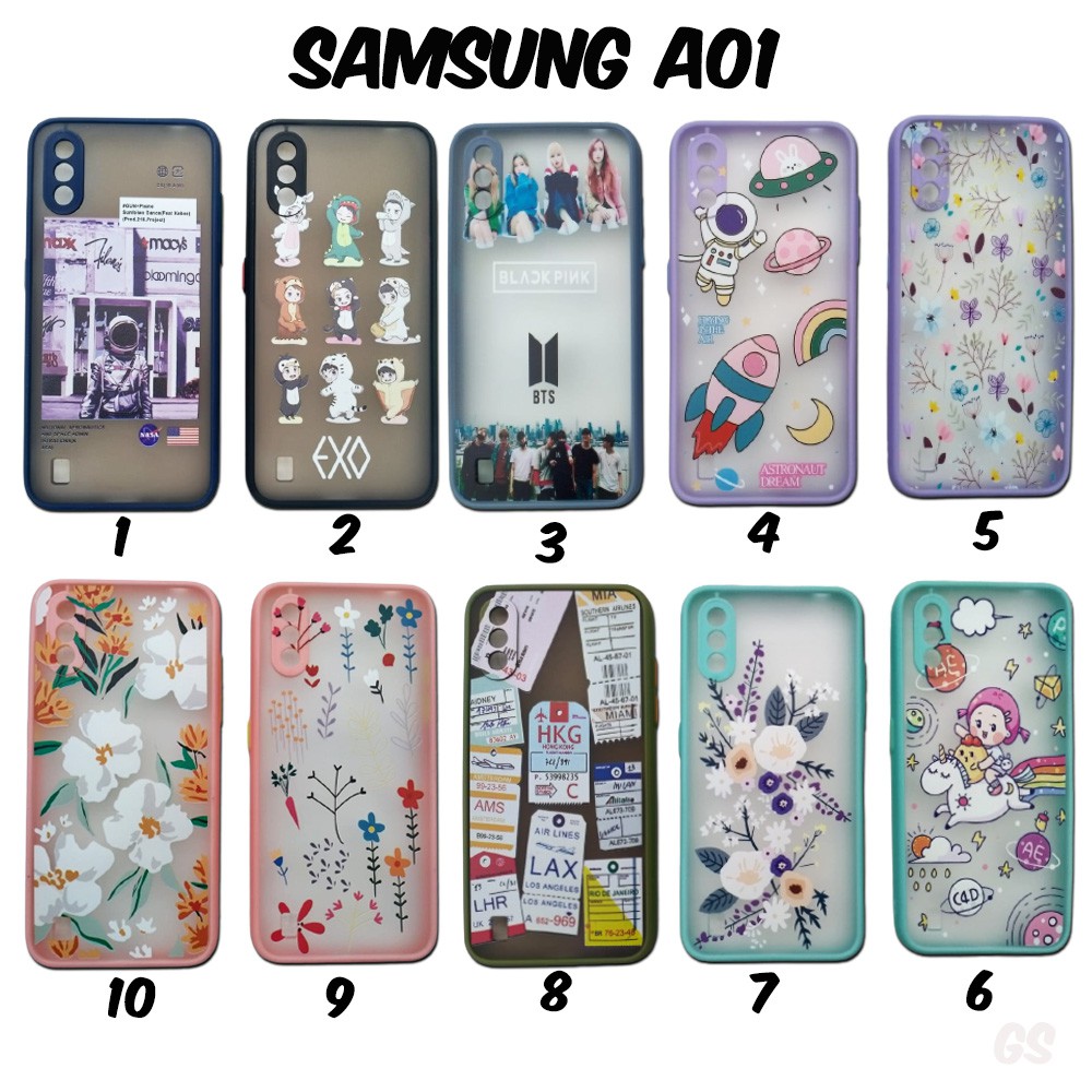 Protector Lens Casing SAMSUNG M51 A01 A01 CORE A02S A11 M31 A21S  A32 Summer Flowers Hybrid Import