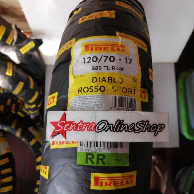 Ban Luar Pirelli Diablo Rosso Sport 120 70 Ring 17 Tubeless