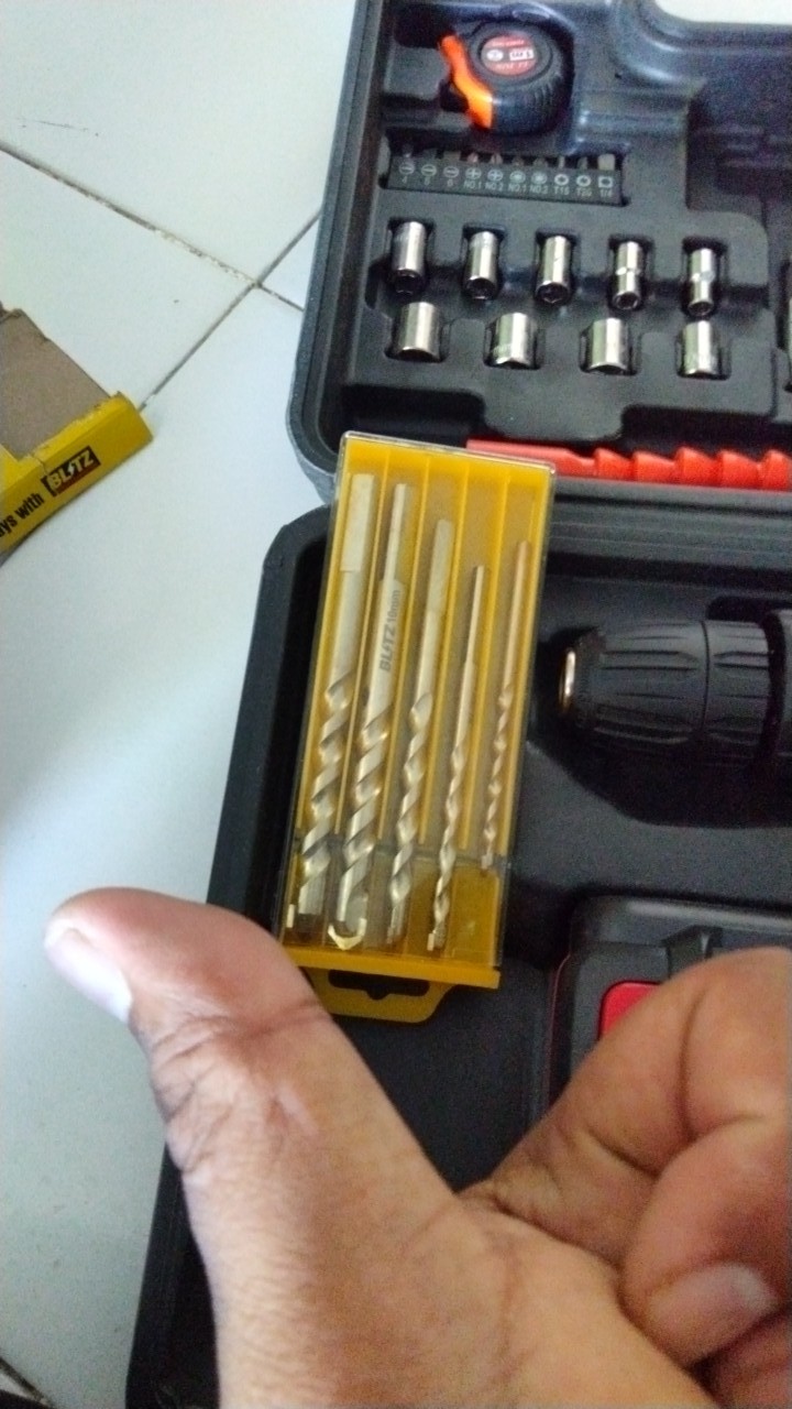 Mata Bor Set Granit Kaca Beton Keramik Isi 5pcs Merk Blitz