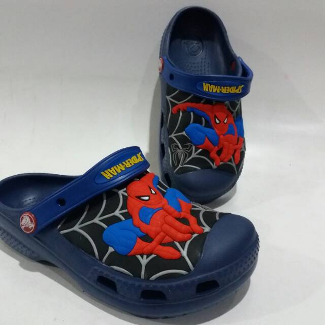 Sandal anak spiderman custom clog crocs