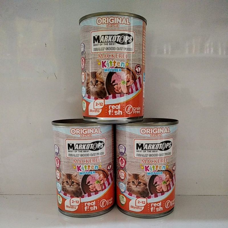MARKOTOPS KALENG KITTEN AND MOTHER MACAREL 400gr