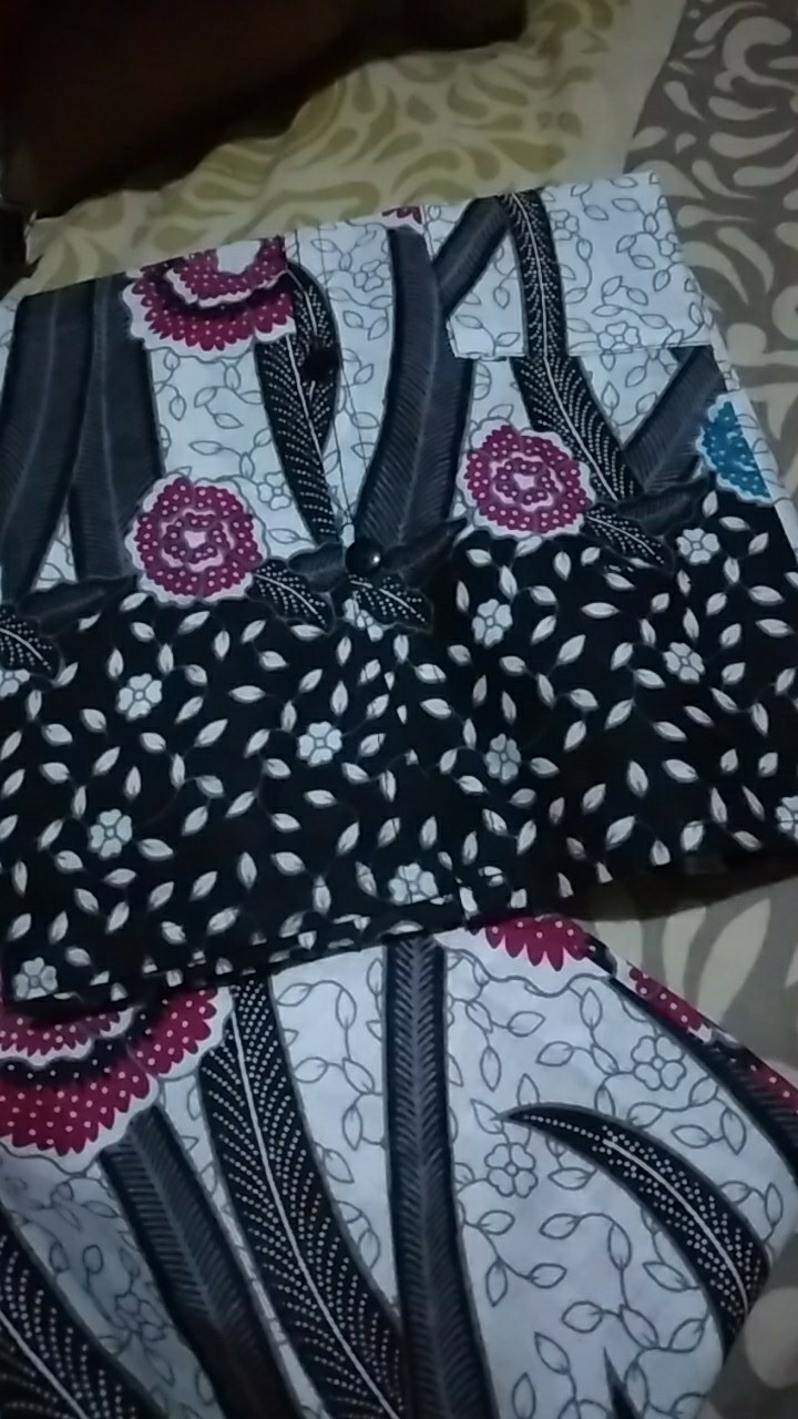 Batik Couple Keluarga Sania Ruffle Ori Ndoro Jowi Dnt Motif Bunga Burungmekar Modern Termurah Shopee