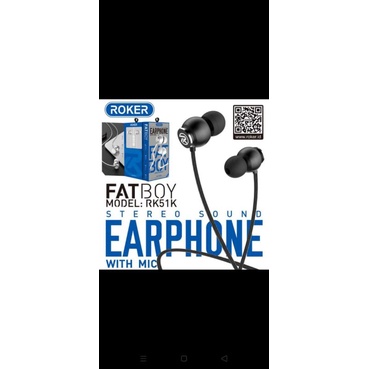 HEADSET ROKER FATBOY RK51K ORIGINAL