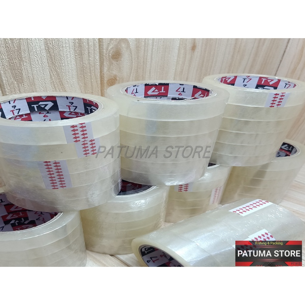 

LAKBAN ISOLASI TAPE T7 1 INCH 90 YARD DAYA REKAT KUAT