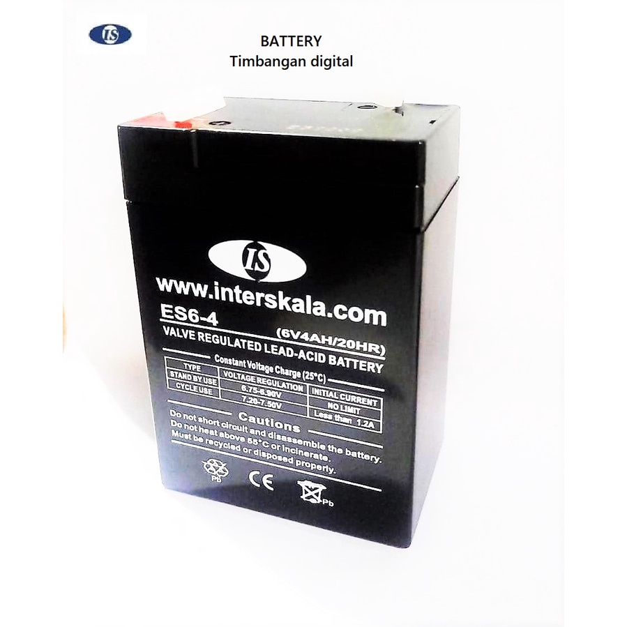 baterai timbangan digital SGW-3015PS / aki GSC SGW-3015PS baterai timbangan digital