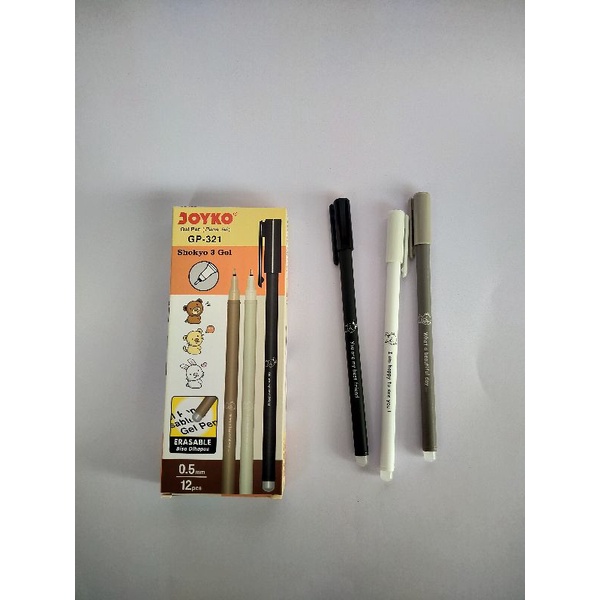 

[1 LUSIN] Pulpen gel Joyko GP-321bisa dihapus, ERASABLE
