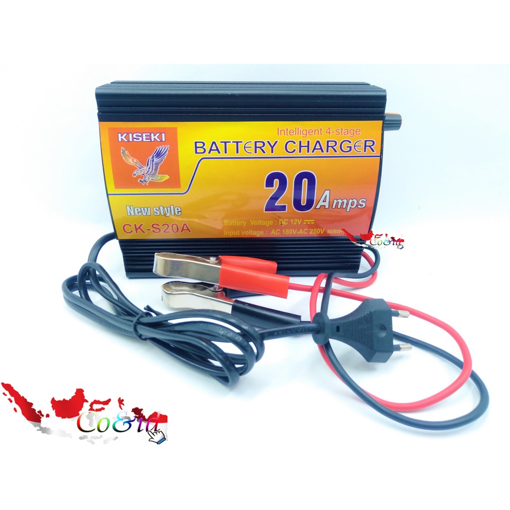 CHARGER KISEKI 5A , 10A , 20A  CAS AKI  CAS AKI KERING  PENGISI AKI CAS AKI BASAH ATAU KERING