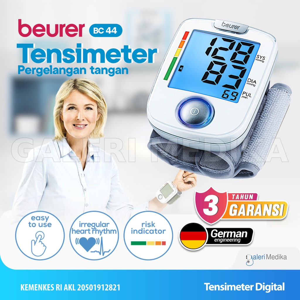 Tensimeter Pergelangan Beurer BC44 / BC-44 / BC 44 - Tensimeter Digital Jerman
