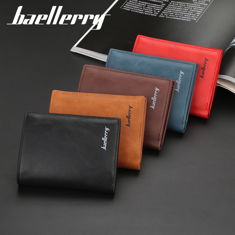 BAELLERRY K9112 Dompet Kartu Pria Bahan Kulit PU Leather Premium WATCHKITE WKOS