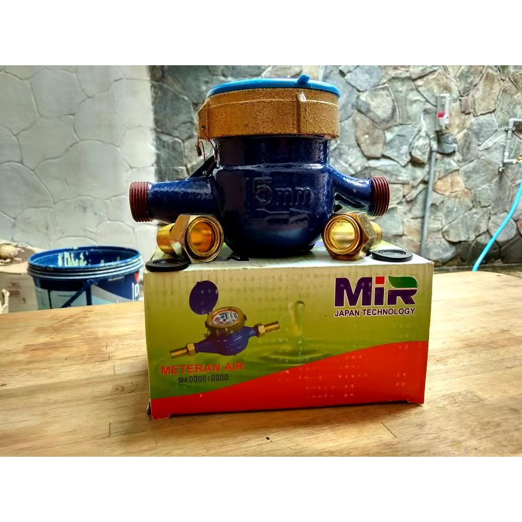 Meteran Air Besi Water Meter Besi SNI Untuk PDAM 1/2 inci