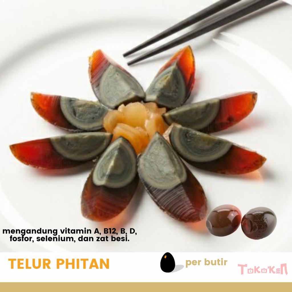 

Black egg/telur phitan bebek premium butiran termurah