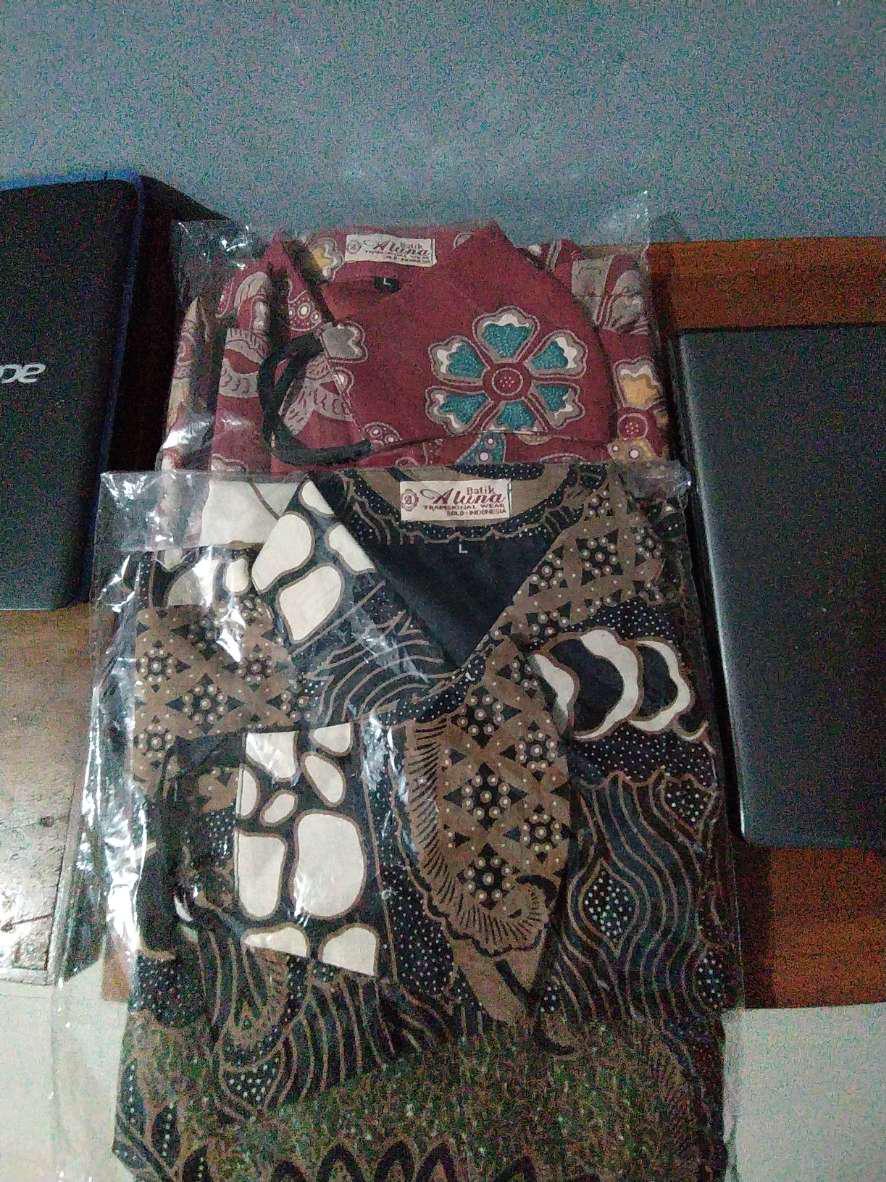 Baju Batik Cowok Lengan Panjang Terbaru Kemeja Batik Pria Lengan Panjang Original Batik Aluna Gba086