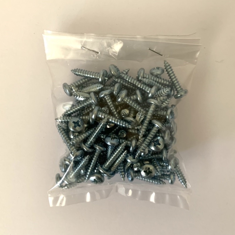 (100 pcs) #8 x 3/4” Moon Lion Self Tapping Screw Sekrup Skrup P+AB