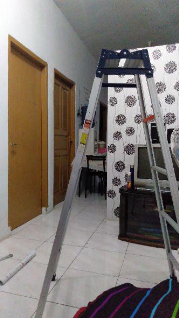 Khusus Grab / Go-send Tangga Lipat Alumunium Aluminium 2 Fungsi 150 Cm