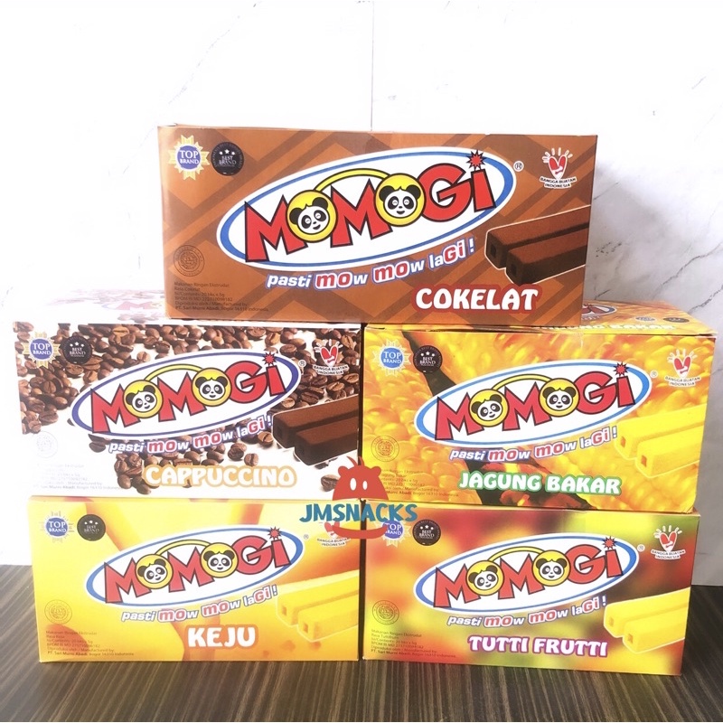 

PALING MURAAH Momogi Snack 1 box isi 20 pcs @ 5 gr