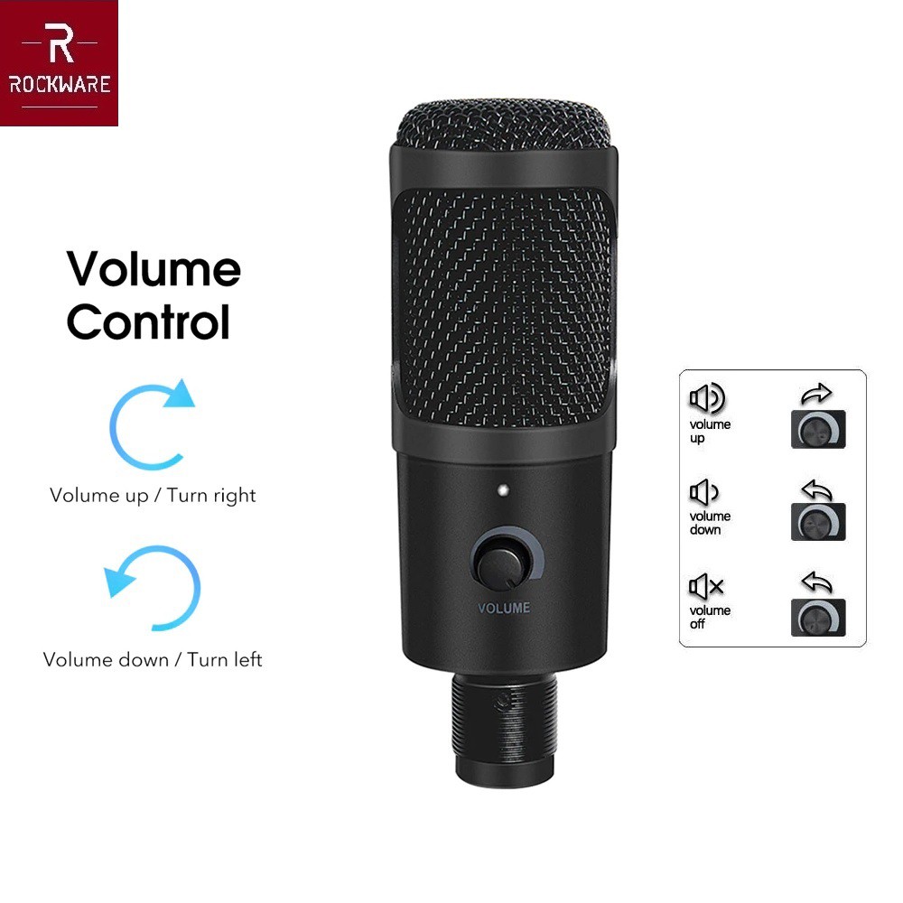 AKN88 - ROCKWARE RW-UCM02 USB Microphone Condenser