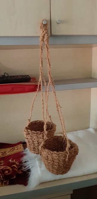 Pot Gantung Sabut Kelapa Anyaman Pot Anggrek Pot Tanaman