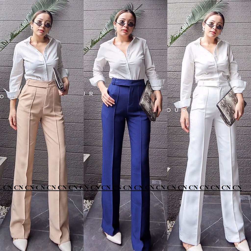 (BAHAN TEBAL) UKURAN JUMBO (S-XXXL)CELANA KULOT ZIPPER LIST DEPAN TERBARU/FASHION KOREA