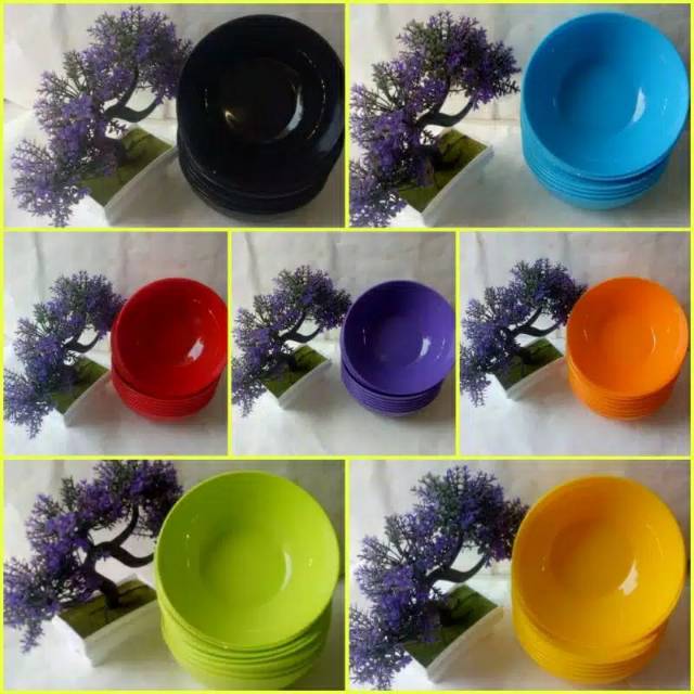 1 Lusin MANGKOK MANGKUK PLASTIK DG WARE, BPA Free , FOOD GRADE TAHAN PANAS
