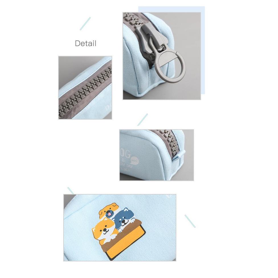 

[KODE BARANG C0R99] Ennwen TP0046 Kawaii Shiba Dog Big Zipper Large Pencil Case / Tempat Pensil ku