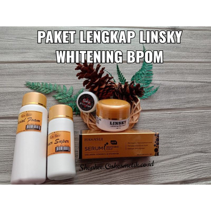 SEPAKET LINSKY BPOM ISI 5 ORIGINAL 100% BERSEGEL DAN BERHOLOGRAM