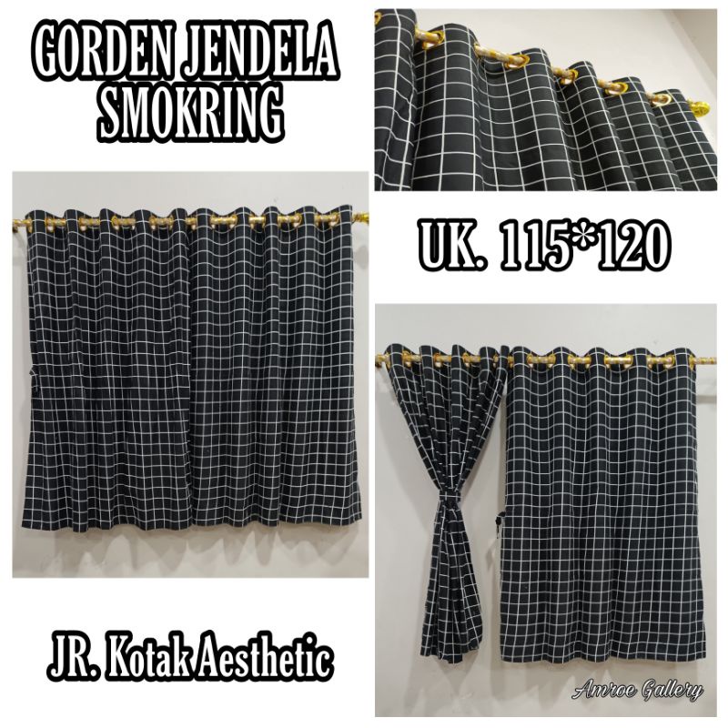 GORDEN JENDELA SMOKRING MURAH MOTIF AESTHETIC