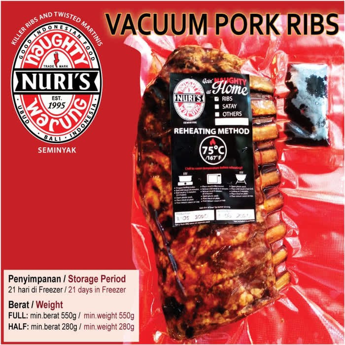 Naughty Nuri's Pork Ribs matang FULL SLAB 1pack