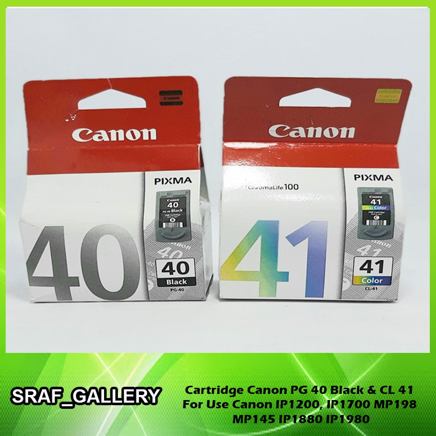 CARTRIDGE CANON 40 41 BLACK COLOUR ORIGINAL FOR IP1200 IP1700 IP1880 IP1980 MP145 MP198 MP160