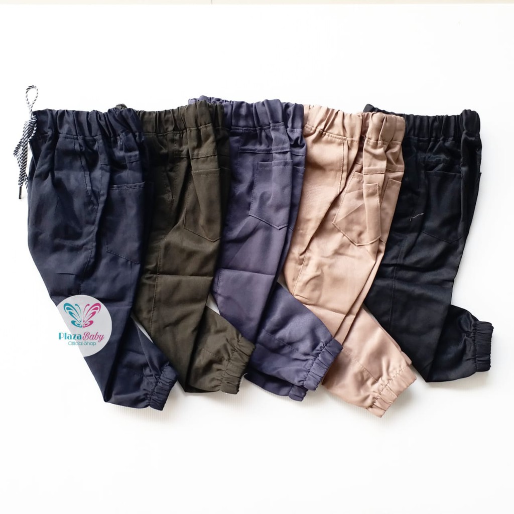 Plazababyku CELANA C JOGER TALI PANJANG POLOS celana pants anak laki premium