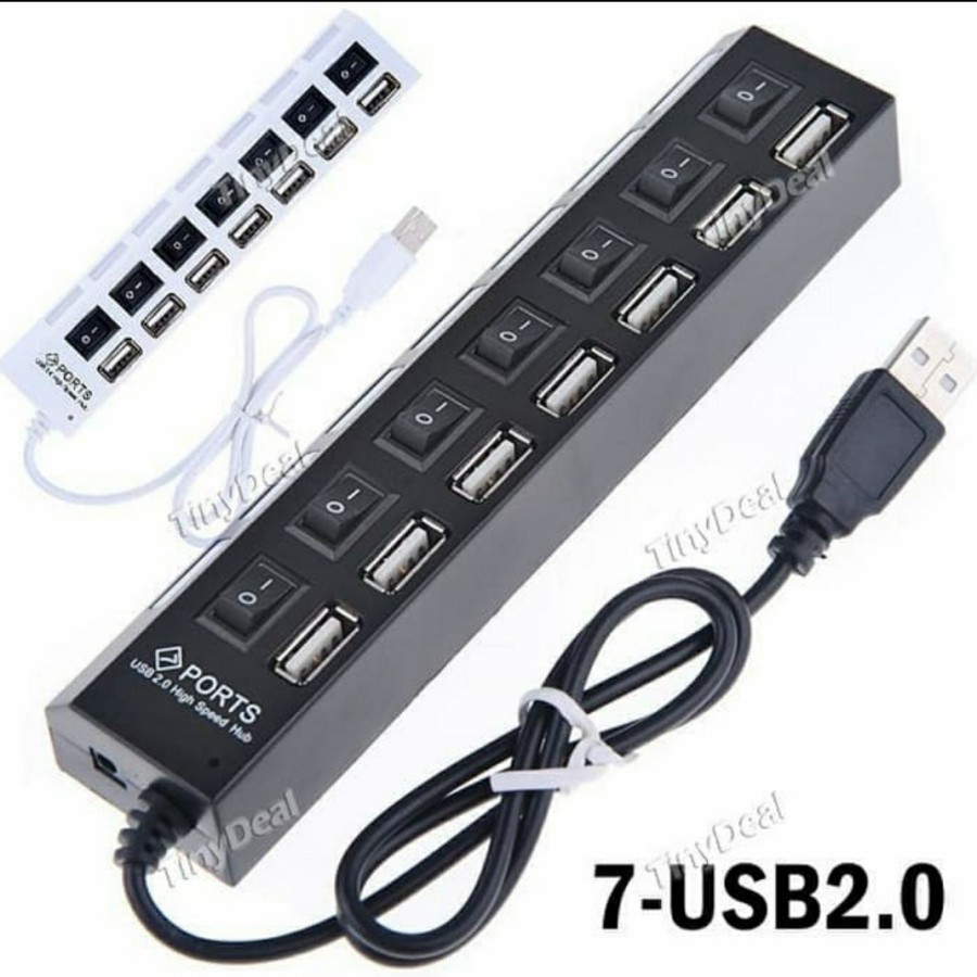 Foto USB HUB 4 PORT 4 USB ON/OFF - USB HUB 7 USB 7 PORT ON/OFF - BC
