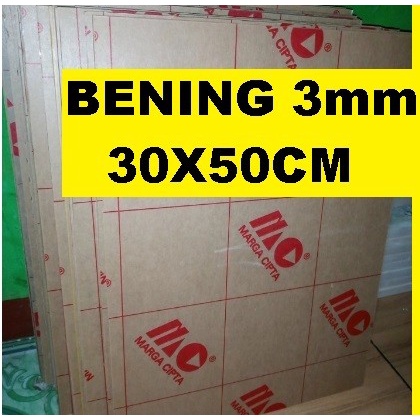 

Acrylic - Akrilik - Bening merk MARGA CIPTA tebal 3mm ukuran 30x50cm