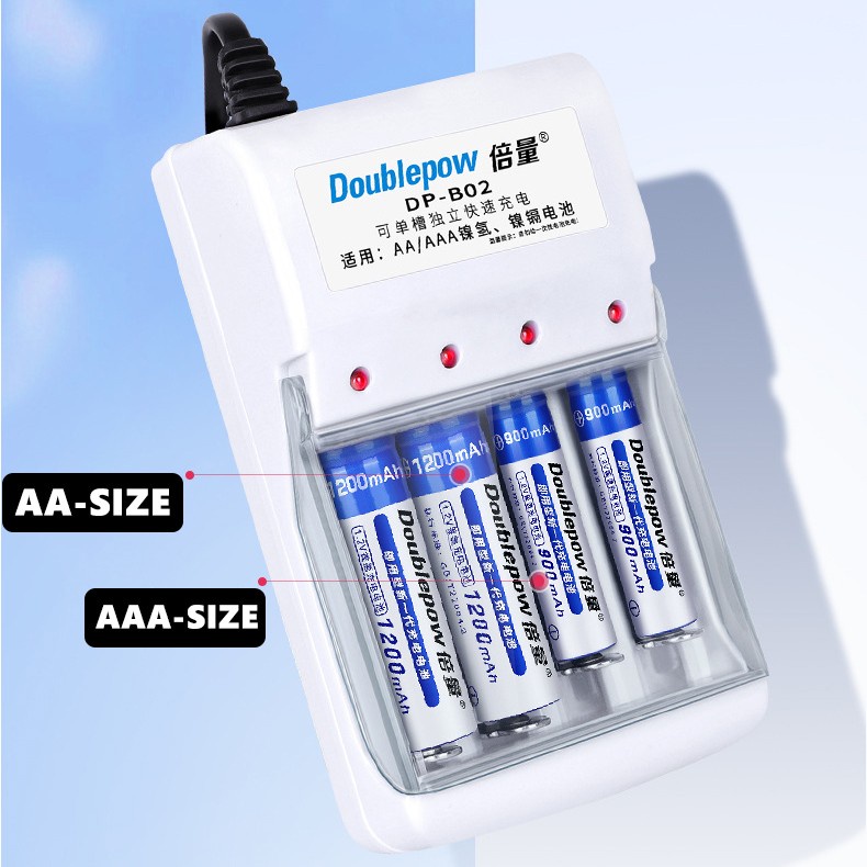 Charger Baterai AA dan AAA Doublepow DP-B02 4 Slot